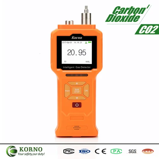 Portable CO2 Detector Indurtrial Carbon Dioxide Detector CO2 Gas Detector with Pump