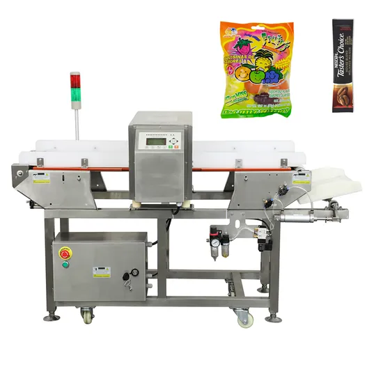 Juzheng Industrial Conveyor Tunnel Rejection Function Food Bags Metal Detector Machine