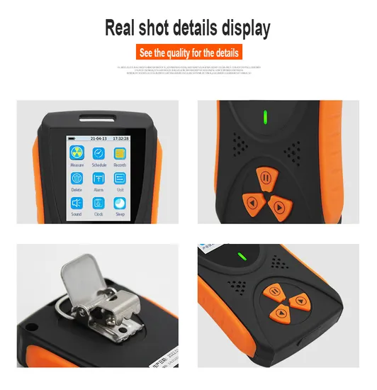High Quality Personal Radiation Dosimeter Alarm Radioactive Geiger Counter TFT Screen Nuclear Radiation Detector