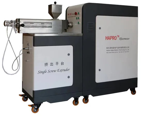 Laboratory Electrically Heated Soft PVC Sheet Single Screw Extrusion Unit