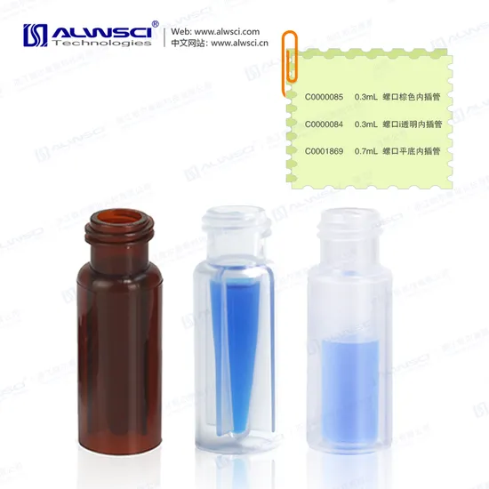 Chromatography Vials Sampling Kits for PFAS Testing, 100-300UL Polypropylene Limited Volume Vial, 9mm Screw Thread, 12X32mm, Unfluorinated