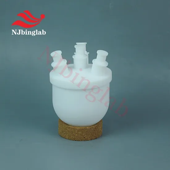 Laboratory PTFE Round Bottom Flask Four Neck Corrosion Resistant High Temperature Resistant Flask
