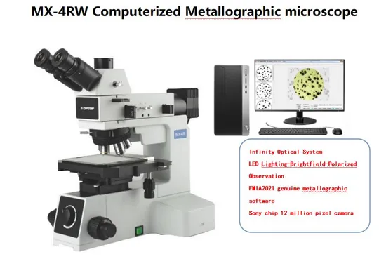 Optical Metallurgical Biological Microscope Material Analysis Trinocular Inverted Metallographic Microscope