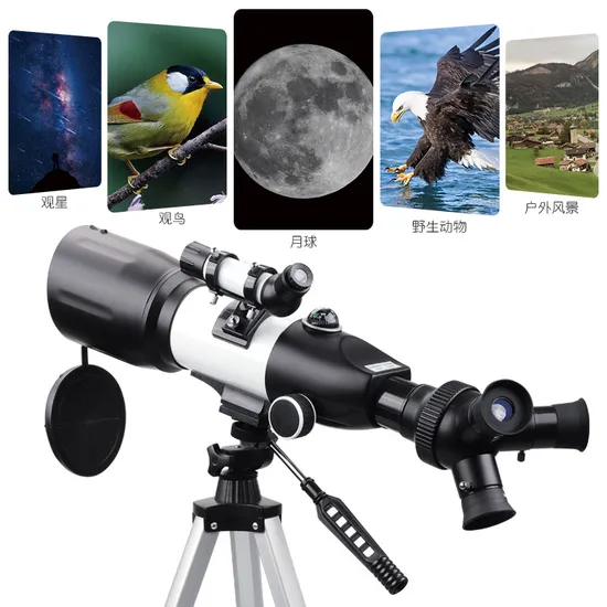 Telescope for Adults and Children Beginners - 3 Rotatable Eyepieces 70mm Aperture 400mm Astronomical Refraction Telescope