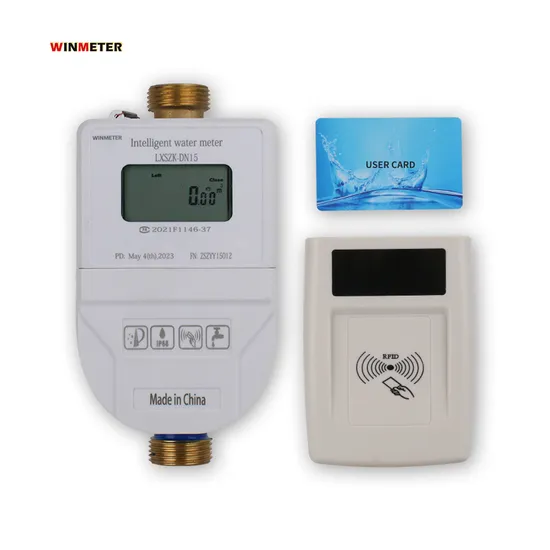 Factory Price Prepaid Valve Control Water Meter Based Contact IC Card