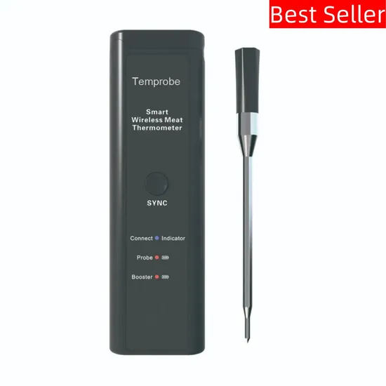 Real Wireless Waterproof IP67 Household Oven BBQ Grill Cooking Kitchen Smart APP Bluetooth Meat Food Digital Thermometer with Chargeable Battery