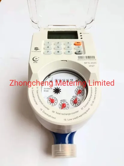 DN15 Integrate and Split Type Sts Keypad Prepaid Prepayment Water Meter