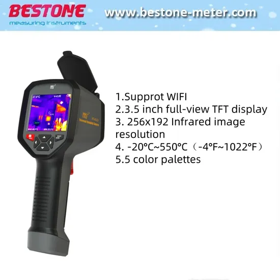 WiFi High Resolution Accuracy 256*192 Handheld Android Cars Smart IR Infrared Thermal Scanners Imaging Camera Imager Ht-A10
