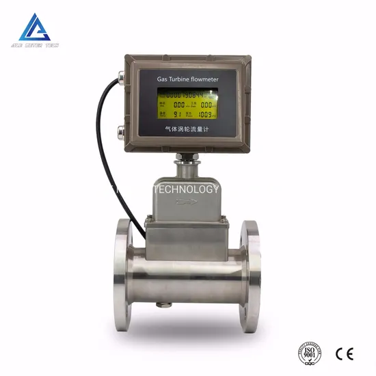 High Accuracy Gas Turbine Flow Meter Flowmeter for Natural Gas, Fuel Gas, LPG