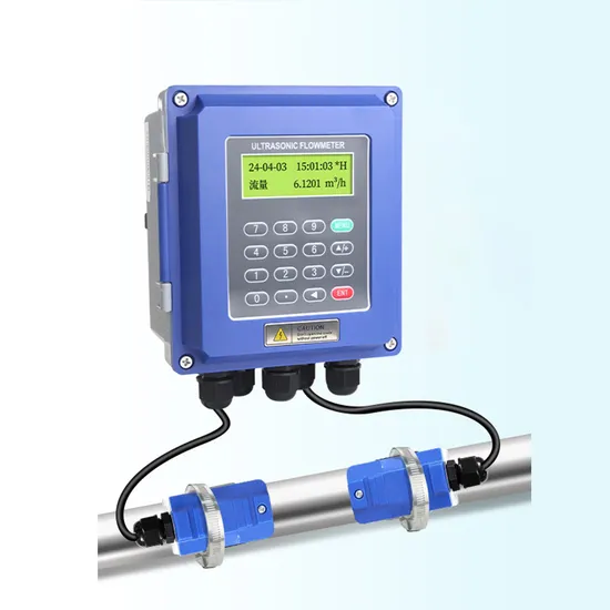 Liquid Flowmeter Water Meter Measurement 4-20mA Ultrasonic Flow Meter RS485 Modbus