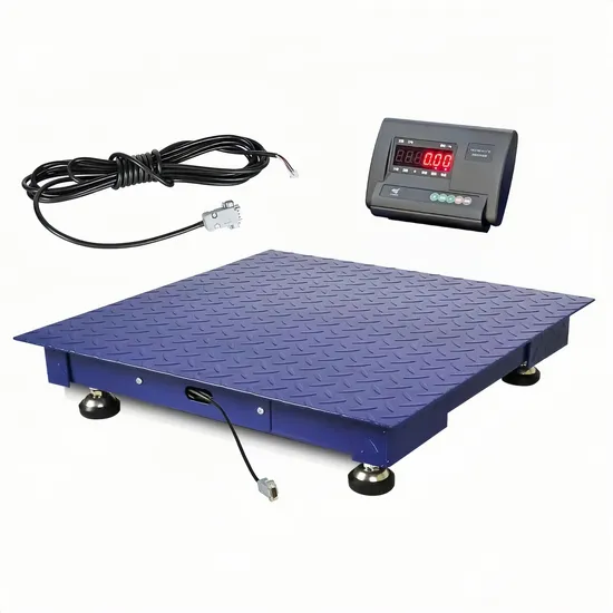 CE Low Price Heavy Duty Truck Animal Electronic Digital 1/2/3 Ton Platform Industrial Weighing Weigh Bridge Floor Scale with Indicator/Load Celldental Bridge