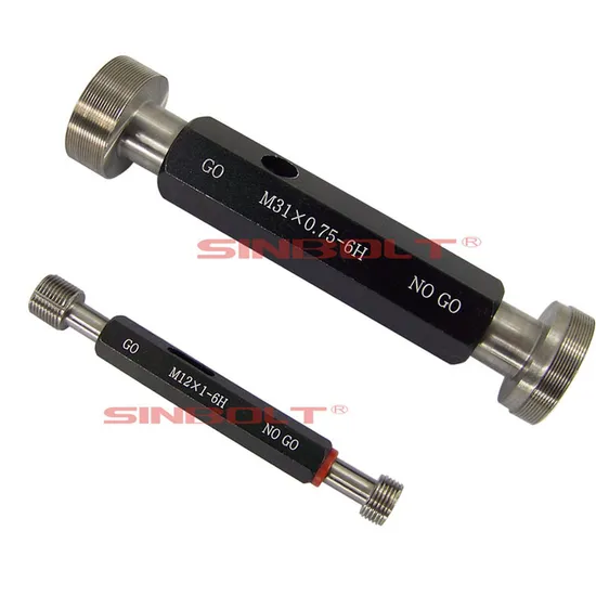 Thread Plug Gauge and Thread Ring Gauge, Go /Nogo Gauge, Different National Standards Plug Gauge