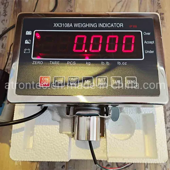 Red LED Display Stainless Steel Weighing Indicator for Platform Scales