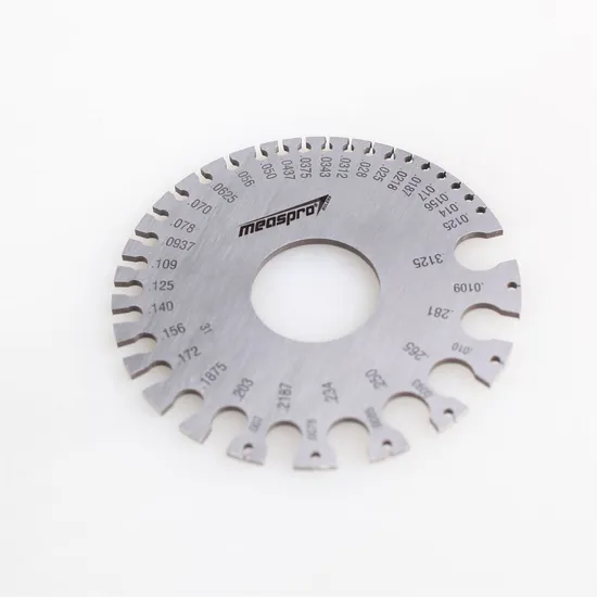 Measpro Dual-Sided Non-Ferrous Steel Wire Gauge/Welding Gauge, 0-36 American Standard (AWG) and SAE