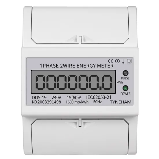1 Dds-19L DIN Rail Single Phase Two Wire Kwh Meter