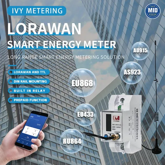 Single Phase DIN Rail Smart Meter, Us915 Lorawan Ttl Prepayment Energy Meter