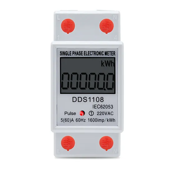 60A DIN Rail Single Phase Digital Power Consumption Energy Kwh Meter