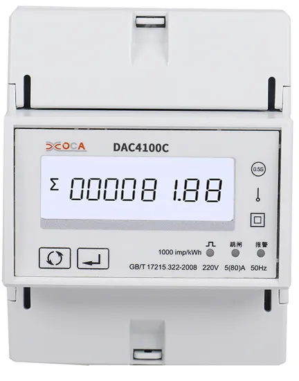 Dac4100c Single Phase DIN Rail Modbus Smart Remote Control Energy Meter