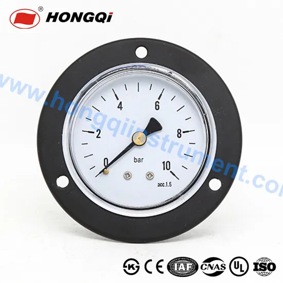 50mm Back Connection Gauge for Measuring 6 MPa Gas Pressure