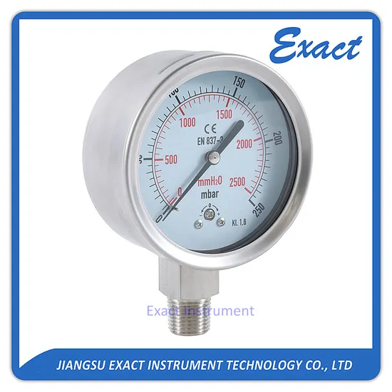 63mm&100mmlow Capsule Pressure Manometer Gauge-Laser Welding-All Stainless