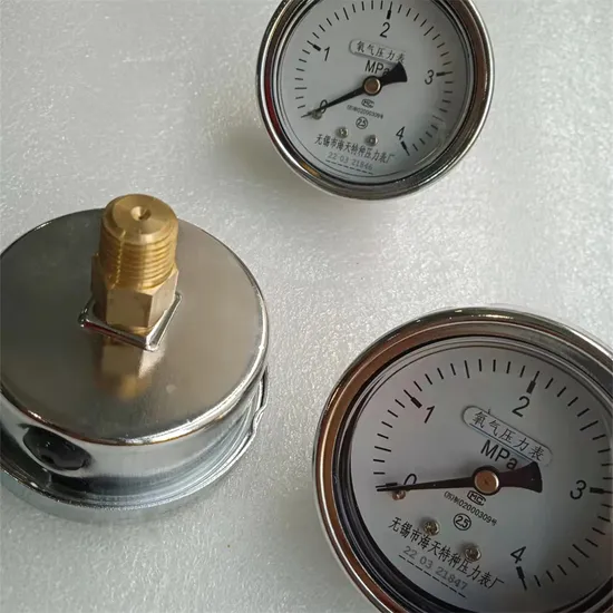 Yo60 Oxygen Pressure Gauge with M14× 1.5 M20× 1.5 Threaded Connection