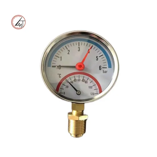 Combined Temperature and Pressure Gauge Thermomanometer-Mechanical Pressure Temperature