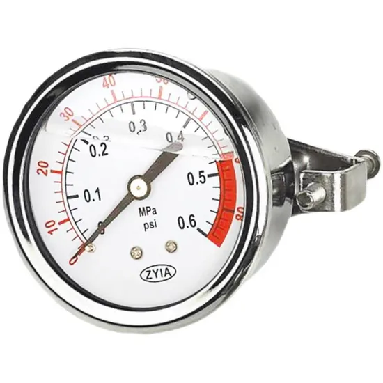 Oil Filled Pressure Gauge for RO System with Cheap Price