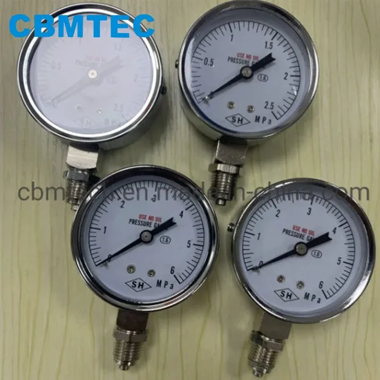 Manufacturer Supply 6MPa Pressure Gauges for Sale
