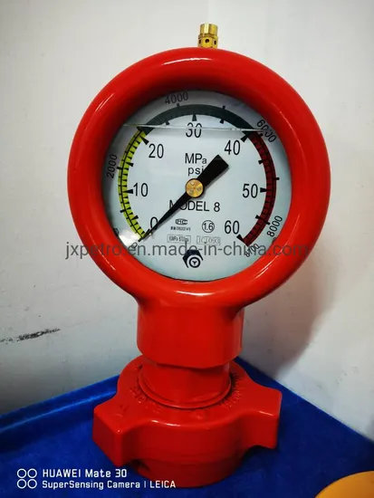 API 7K F Type Flange Connected Integrated Pressure Gauge for Oilfield Drilling