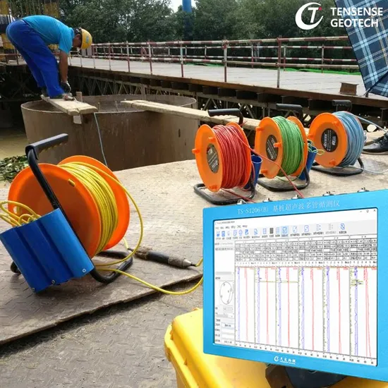 Bored Piles Crosshole Sonic Logging CSL Analyzer 4 Probes Pile Integrity Tester