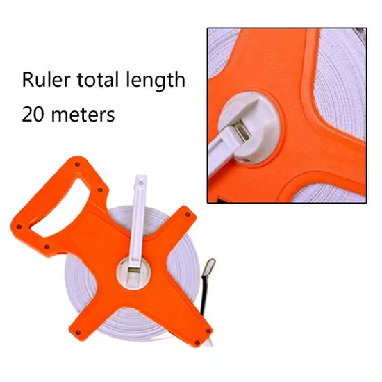 Classic Good-Looking 20m 66FT Scale Open Reel Measure Hand Ruler
