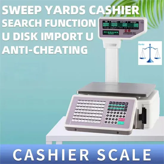 High-Precision Printing Label Supermarket Scale for Retail Use with Cheap Price