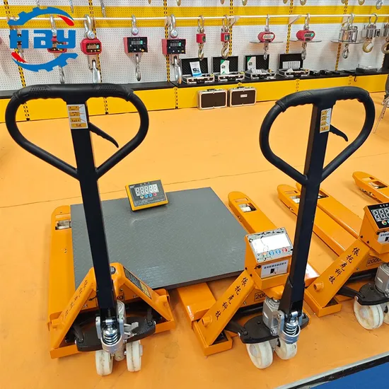 2 Tons Hydraulic Manual Hand Electronic Forklift Scale