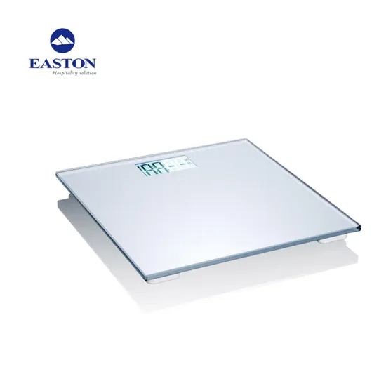 Large LCD Display Weighing Scale with Tempered Glass Platform for Hotel