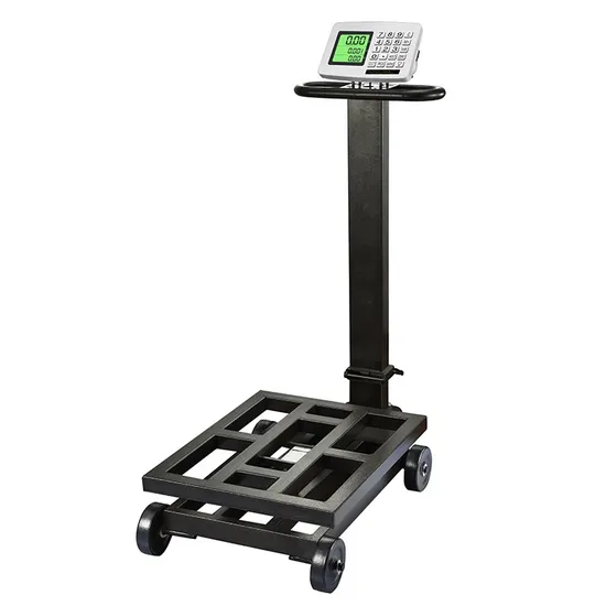 600kg Industrial Moveable Digital Weighing Portable Scale with Wheel