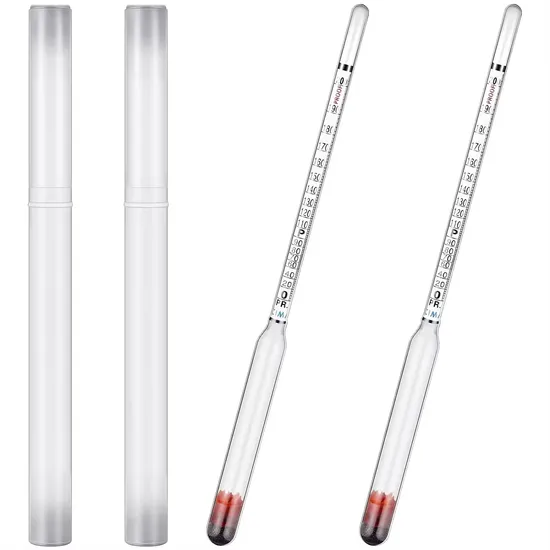 Laboratory 0-100 0-200 Glass Alcohol Density Meter Hydrometer Alcohol Hydrometer