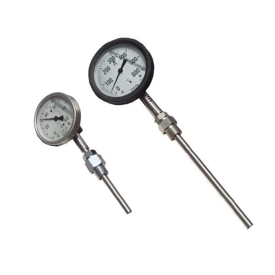 Dial Bi-Metal Thermometer Oil Boiler Steam Mechanical Water Temperature Gauge