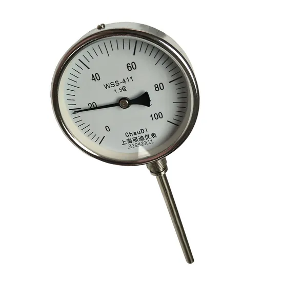 Factory Price Bimetal Thermometer 0-600º C Flue Gas Temperature Meter