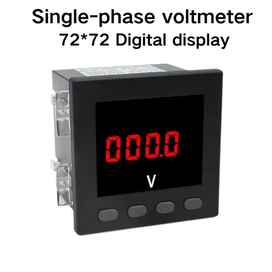 72*72 Single Phase Power Digital Display Meter Voltmeter Volt Ampere Frequency Electricity Meter