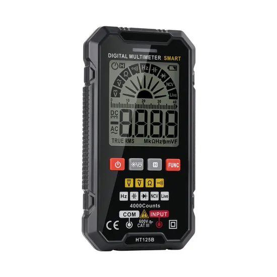 Chinese Wholesale Ht125b Large Display Screen Digital Intelligent Portable Smart Multimeter 4000 Counts with Backlight