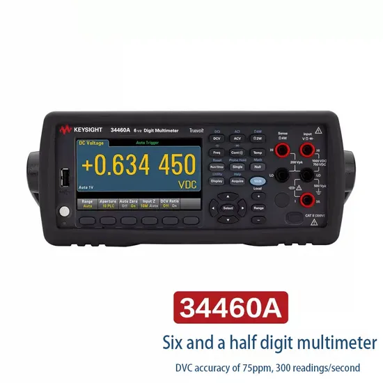 Keysight 34460A Digital Multimeters Has 75 Ppm Basic Dcv Accuracy Six-Digit and Half-Digit