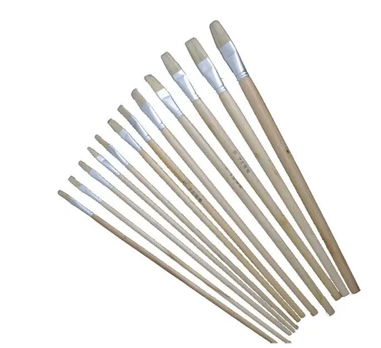 Short Wooden Handle Watercolour Art Paint Brush