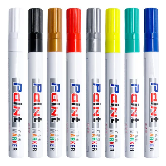 Glass Metal Paint Wood Plastic Stone Oil Painting Pen Non-Erasable Marker Pen