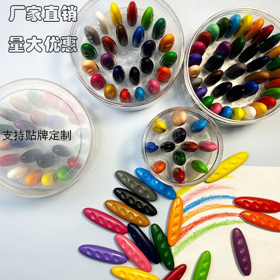 36 Color Non Dirty Hand Peanut Crayons Washable Crayons Drawing Graffiti Crayon