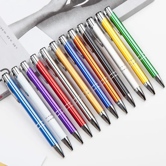 Hot Sale Stock Price Aluminium Ball Pens Gift Ball Pen Promotional Pen with Custom Logo