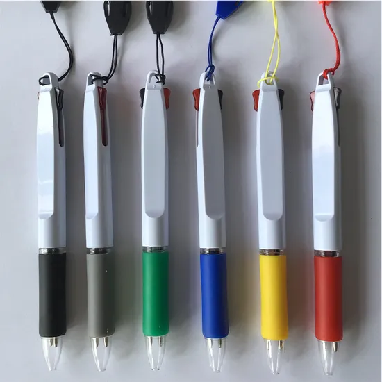 Click Two Color Promotional Ballpen with Lanyard
