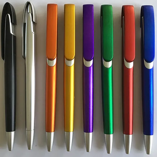 Plastic Click New Design Customized Printing Logo Ballpen