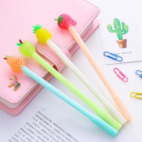 Cartoon Fruit Shape Creative Gel Pen Small Prizes Cute Student Neutral Pen