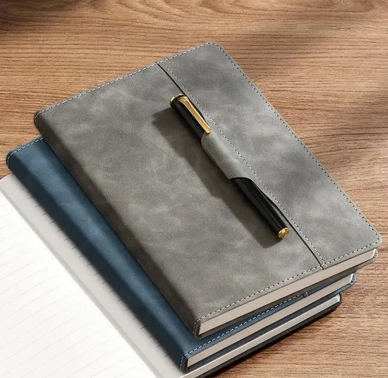 Custom Printing 2024 Hardcover Line Journal Box Sets A5 Diary Notebook Gift Set