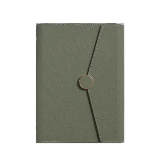 Three Fold Planner Loose Leaf Hardcover Diary Refillable Inner Pages Ring Binder PU Leather Notebook